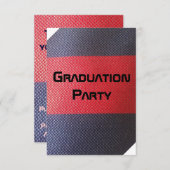 Abschluss-Party Einladung (Vorne/Hinten)