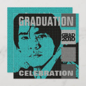 Abschluss-Party Einladung des (Vorne/Hinten)