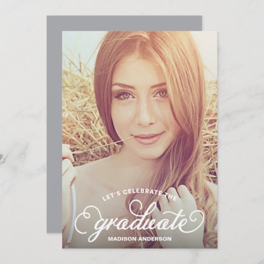 ABSCHLUSS-PARTY EINLADUNG DES (Vorne/Hinten)