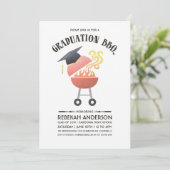 Abschluss-Party Einladungen | GRILLEN Party (Stehend Vorderseite)