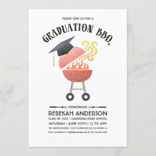 Abschluss-Party Einladungen GRILLEN Party