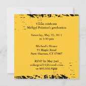 Abschluss-Party Einladungs-Schulbus 9 Einladung (Rückseite)