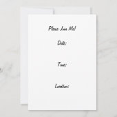 Abschluss-Party: Niedlicher Hamster mit Marmoren, Einladung (Rückseite)