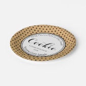 Abschluss-Party-PlätzchenSumma mit Laude Pappteller (Schrägansicht)