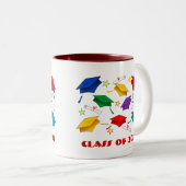 Abschluss-Party-Tassen - Klasse von 2010 Zweifarbige Tasse (VorderseiteRechts)