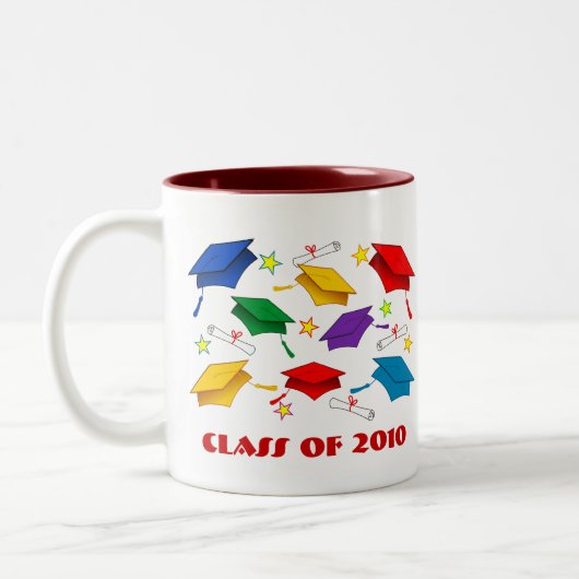 Abschluss-Party-Tassen - Klasse von 2010 Zweifarbige Tasse (Links)