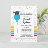 Abschluss Pary Einladung Kindergarten Abschluss (Stehend Vorderseite)