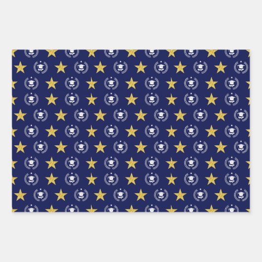 Abschluss Pattern Geschenkpapier Set (Vorderseite 2)