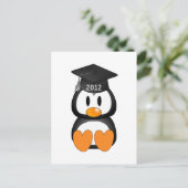Abschluss Penguin Ankündigungspostkarte (Stehend Vorderseite)