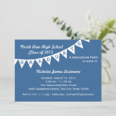 Abschluss Pennant Flag Ändern Farbe Einladung (Stehend Vorderseite)