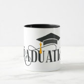 Abschluss personalisieren Name Tasse (Zentrum)