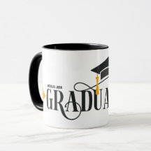 Abschluss personalisieren Name Tasse