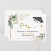 Abschluss personalisieren Vielen Dank Karte (Vorne/Hinten)