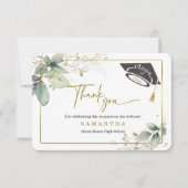 Abschluss personalisieren Vielen Dank Karte (Vorderseite)