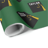 Abschluss personalisiert 2023 geschenkpapier (Rolleneckpunkt)