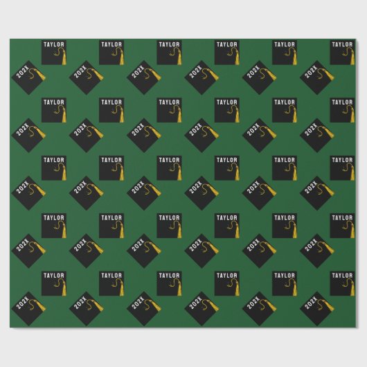 Abschluss personalisiert 2023 geschenkpapier (Flach)