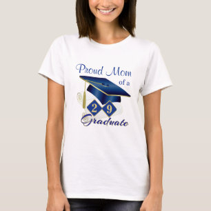 Abschluss Personalisiert Blau & Gold T-Shirt