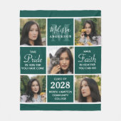 Abschluss Personalisiert Graduate 5 FotoCollage Fleecedecke (Vorderseite)