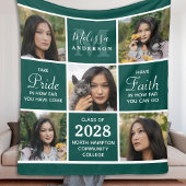 Abschluss Personalisiert Graduate 5 FotoCollage Fleecedecke