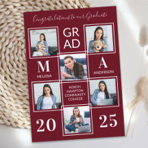 Abschluss Personalisiert Monogramm Graduate 6 Foto