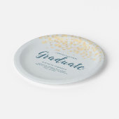 Abschluss Personalisiert Name Paper Napkin Pappteller (Schrägansicht)