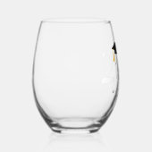 Abschluss Personalisiert Name School Jahr Absolven Weinglas Ohne Stiel (Rechts)