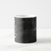 Abschluss Personalisiert Retro-Chalkboard Kaffeetasse (Mittel)