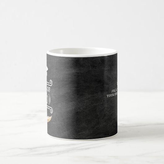 Abschluss Personalisiert Retro-Chalkboard Kaffeetasse (Mittel)