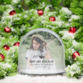 Abschluss personalisierte Foto Geschenkidee Schneekugeln (Weihnachten)