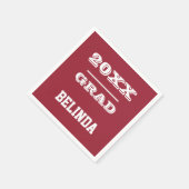 Abschluss Personalisierte Ideen Serviette (Ecke)