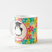 Abschluss personalisierte Penguin-Geschenkidee Kaffeetasse (Vorderseite Links)