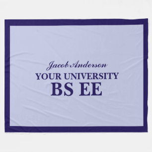 Abschluss Personalisierter Name Fleecedecke