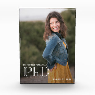 Abschluss PhD Graduate Class of Keepake White Fotoblock