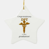 Abschluss Physikalische Therapie Gratulation Keramik Ornament (Vorne)