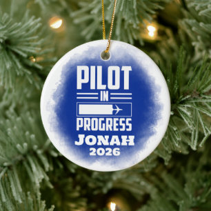 Abschluss Pilot In Progress Keramik Ornament