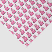 Abschluss Pink Cap Gown Diploma Graduate Seidenpapier (Ausschnitt)