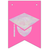 Abschluss Pink Opal Party Signiert Klasse des Jahr Wimpelkette (Erste Fahne)