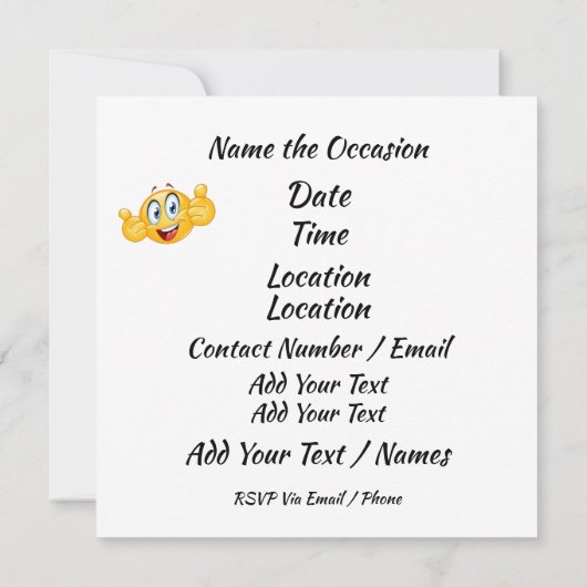 Abschluss Pizza Party Einladung (Rückseite)