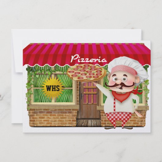 Abschluss Pizza Party - SRF Einladung (Vorderseite)