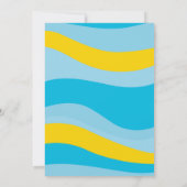 Abschluss Pool Party, Kindergarten, High School Einladung (Rückseite)