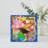 Abschluss Pool Party - SRF Einladung (Stehend Vorderseite)