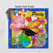 Abschluss Pool Party - SRF Einladung (Vorne/Hinten)