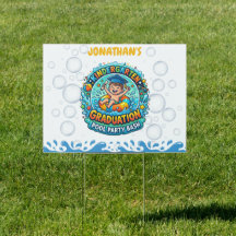 Abschluss-Poolparty für Kindergartenjungen