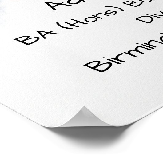 Abschluss Poster (Ecke)