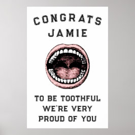 Abschluss-Poster der Zahnarztschule Poster