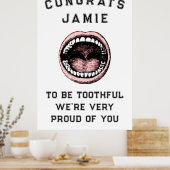 Abschluss-Poster der Zahnarztschule Poster (Küche)