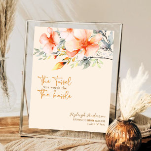 Abschluss Poster   Tassel war es wert, die Mühe