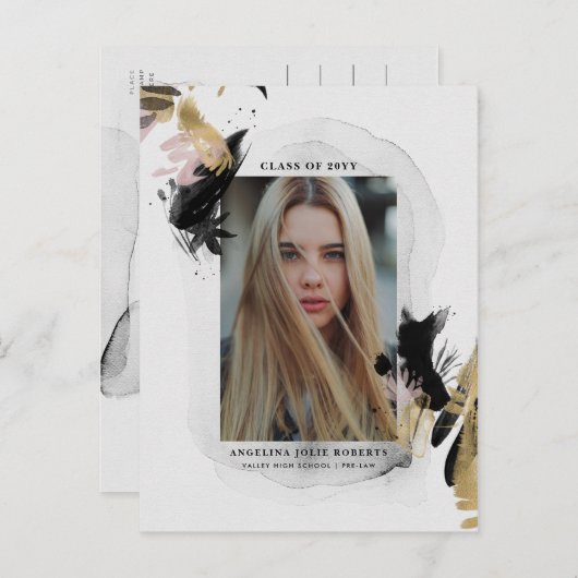 Abschluss Postkarte (Vorne/Hinten)