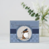 ABSCHLUSS! POSTKARTE (Stehend Vorderseite)