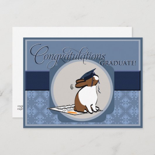 ABSCHLUSS! POSTKARTE (Vorne/Hinten)